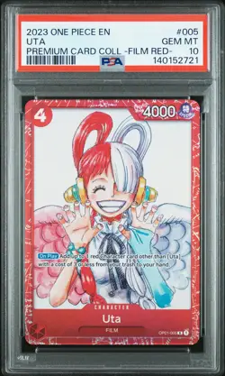 2023 ONE PIECE PREMIUM COLLECTION ONE PIECE FILM RED #005 UTA PSA 10 - Image 1