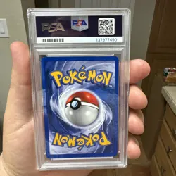 1999 POKEMON BASE SET UNLIMITED #12 NINETALES-HOLO PSA 7 - Image 2