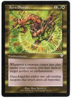Aura Shards 2000 Invasion Multi-Color Uncommon Enchantment MTG SP - NM AZ8 - Image 1
