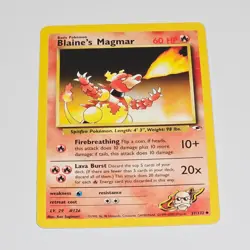 Pokemon TCG Blaine's Magmar 37/132 Gym Heroes WotC 2000 Uncommon Vintage Card - Image 1