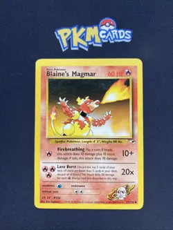 Pokemon TCG Blaine's Magmar Gym Heroes 37/132 Regular MP. - Image 1