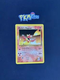 Pokemon TCG Blaine's Magmar Gym Heroes 37/132 Regular LP. - Image 1