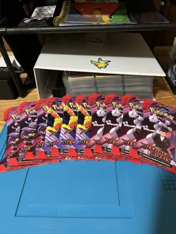Lot Of 20 Destined Rivals Pokemon Sleeved Booster Packs Scarlet & Violet Mewtwo - Image 1