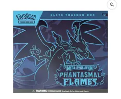 Pokemon Mega Evolution Phantasmal Flames Elite Trainer Box ETB Sealed IN HAND - Image 1