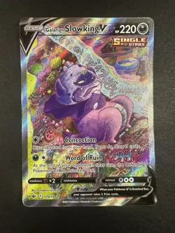 Galarian Slowking V - 179/198 - Pokemon Chilling Reign Alternate Art Pokemon tcg - Image 2