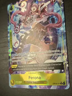 ONE PIECE TCG CARD Perona - OP14-111 Alternate Art The Azure Sea's Seven OP14 - Image 2