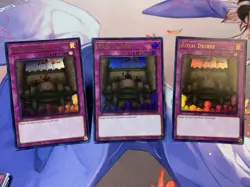 Royal Decree Trap Card Lot Yu-Gi-Oh! TCG DUDE-EN051 3x Holo 1st Edition - Image 1