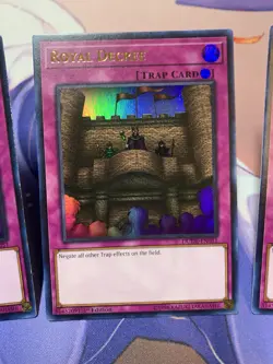 Royal Decree Trap Card Lot Yu-Gi-Oh! TCG DUDE-EN051 3x Holo 1st Edition - Image 2