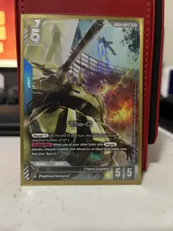 The-O GD03-002 LR+ Alt Art Steel Requiem Gundam TCG Card Game CCG English - Image 1