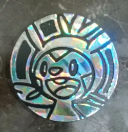Chespin Pokemon Coin Official Trading Card Game TCG Collector Coin Silver - Image 1
