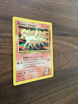Pokemon Card Gym Heroes Blaine's Ponyta 63/132 Near Mint NM - Image 3