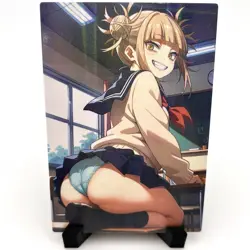 My Hero Academia Himiko Toga Sexy Anime Waifu School Girl Goddess Story Art Card - Image 3