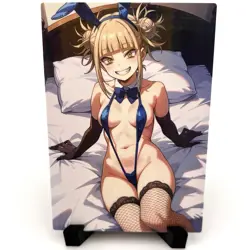 My Hero Academia Himiko Toga Sexy Anime Waifu Bunny Girl Lewd Goddess Art Card - Image 3