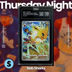 2024 POKEMON SWSH CHINESE SOTBS CARD GIFT BOX 1 #005/008 JOLTEON FULL ART TAG 10 - Image 1