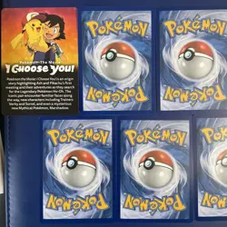 Ash's Pikachu Set 2017 Promo Card Pokemon 'I Choose You' Movie SM108-114 NM - Image 4