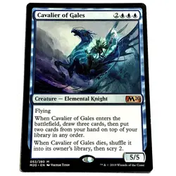 Cavalier of Gales Core Set 2020 / M20 NM Blue Mythic Rare MAGIC CARD - Image 1