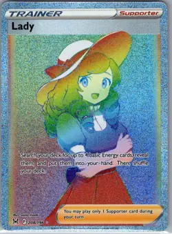 Lady (Secret) 208/196 SWSH11: Lost Origin - Pokemon Card - NM - Image 1