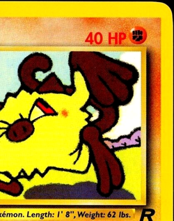 2000 Pokemon MANKEY Team Rocket Set INK ERROR Non Holo MISPRINT Card 61/82 MINT - Image 5