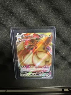 Pokemon TCG Eevee VMAX SWSH087 Shining Fates Holo Promo Card Mint - Image 1