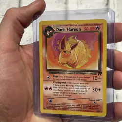 Dark Flareon Pokemon TCG 35/82 Team Rocket Non-Holo Uncommon NM Vintage Card Vtg - Image 2