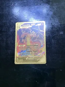 Charizard VMax HP350 Battle Sense Rare French Gold Accent Foil Fan Art Cards - Image 2
