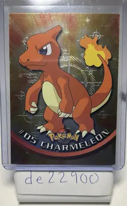 #05 Charmeleon Holo Chrome Topps TV Animation Pokemon Card 2000 - Image 1