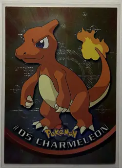 #05 Charmeleon Holo Chrome Topps TV Animation Pokemon Card 2000 - Image 2