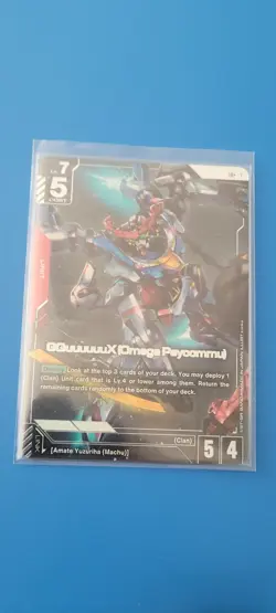 Gundam GQuuuuuuX (Omega Psycommu) Gd02-038 Lr+ NM GUNDAM CARD GAME - Image 1