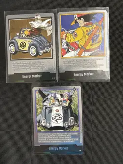 Dragon Ball Fusion World Energy Marker 3 Card Lot - Image 1