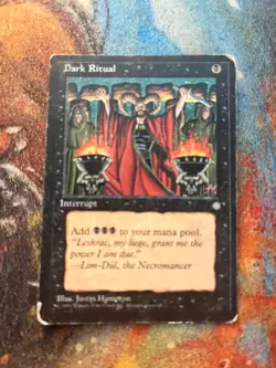 Dark Ritual, Ice Age, MTG Singles - worn condition - Image 1