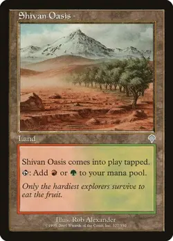2x Shivan Oasis Invasion LP MTG - Image 1