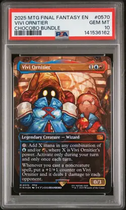 2025 MAGIC: THE GATHERING FINAL FANTASY CHOCOBO BUNDLE VIVI ORNITIER PSA 10 - Image 1