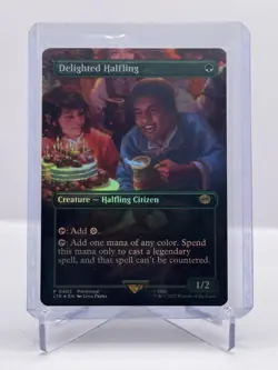 Delighted Halfling / Borderless FOIL / MTG LOTR - Image 1