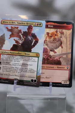MTG Minsc & Boo, Timeless Heroes *BORDERLESS* Baldur's Gate 363 Pack Fresh - Image 1
