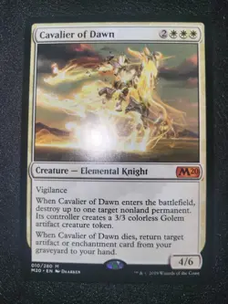 MTG Cavalier of Dawn Core 2020 NM/EX M20 - Image 1
