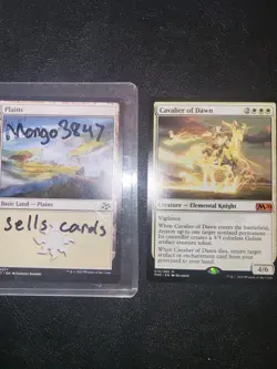 MTG Cavalier of Dawn Core 2020 NM/EX M20 - Image 3