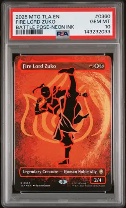 2025 MTG AVATAR: THE LAST AIRBENDER #0360 FIRE LORD ZUKO PSA 10 - Image 1