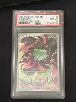 Pokemon TCG Bulbasaur 133/132 Secret Rare Mega Evolution Set Near Mint/Mint - Image 1