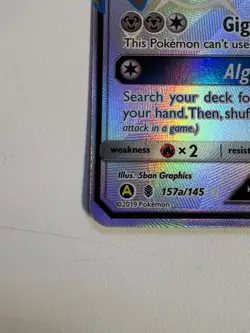Pokemon TCG Metagross GX 157a/145 Full Art Shiny Holo NM - Image 3