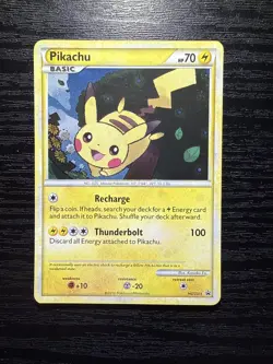 Pokemon TCG: 2010 HGSS Black Star Promo Pikachu HGSS03 NM - Image 1