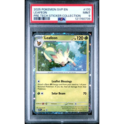 Leafeon 170 PSA 9 Cosmos Holo 2025 Pokemon Scarlet & Violet - Image 1