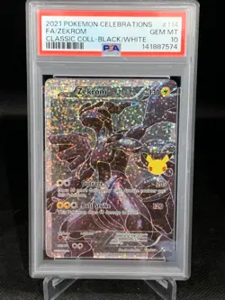 2021 Pokemon Celebrations Zekrom 114/114 Classic Collection: Holo PSA 10 - Image 1