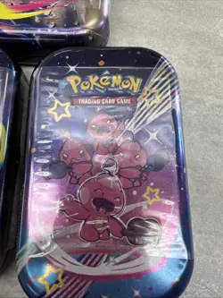 5x Pokemon TCG Scarlet & Violet Prismatic Evolutions Mini Tins Factory Sealed - Image 4