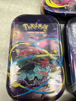 5x Pokemon TCG Scarlet & Violet Prismatic Evolutions Mini Tins Factory Sealed - Image 5