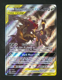 Pokemon TCG Sun & Moon Promos #SM241 Umbreon & Darkrai GX Gorgeous Tag Team - Image 1
