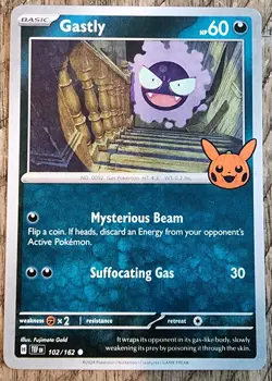 Gastly 102/162 Trick or Trade Booster Bundle 2024 Pokemon - Image 1