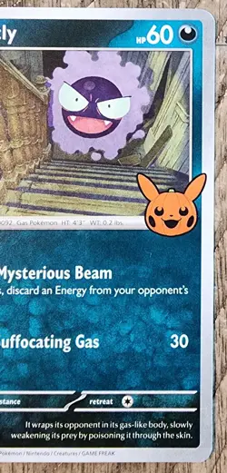 Gastly 102/162 Trick or Trade Booster Bundle 2024 Pokemon - Image 3