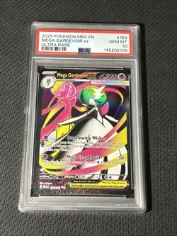 2025 POKEMON MEG EN-MEGA EVOLUTION ULTRA RARE #159 MEGA GARDEVOIR EX PSA 10 - Image 1