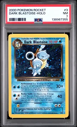 2000 POKEMON ROCKET #3 DARK BLASTOISE-HOLO PSA 7 - Image 1