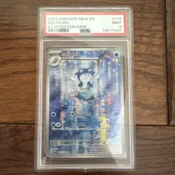 Poliwhirl 176/165 PSA 9 Mint Illustration Rare Holo Scarlet & Violet Pokemon 151 - Image 1
